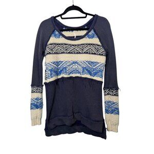 Free People Boho Knit Pullover Sweater – Size XS